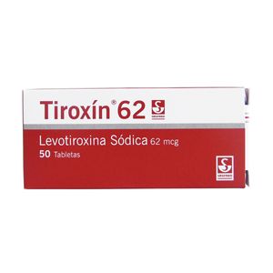 Tiroxin 62Mcg (Levotiroxina) X 50Tab.Lab.Sig