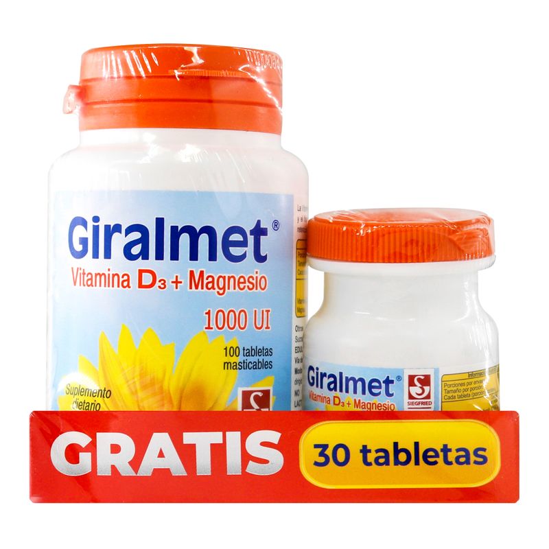 Giralmet-1000-Ui--Vit.D-Magn--X-100Tab.-Gratis-30-Tabs-Lab.Sig