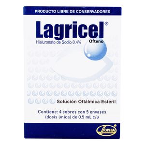 Lagricel Ofteno (Hialuronato.Sodio) Sol 0.4% X 4Sb.Sp