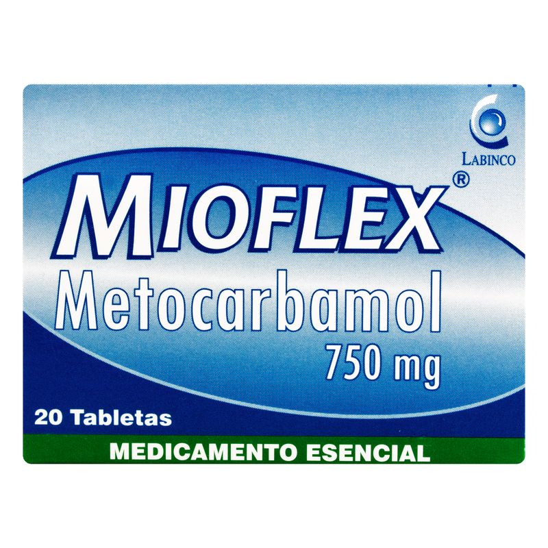 Mioflex--Metocarbamol--750Mg-X-20Tab