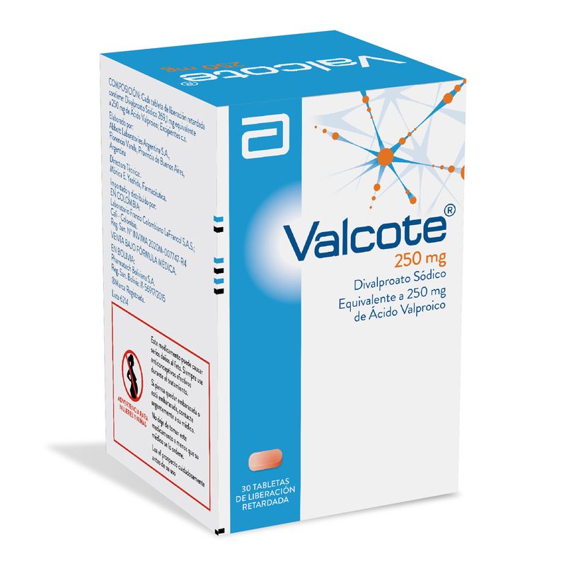 Valcote-250Mg--A.Valproico--X-30Tab.Lf