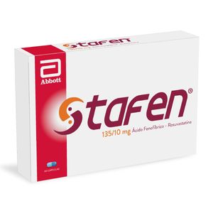 Stafen 135/10Mg (A.Fenofibr-Rosuvastatina) X 30Cap Lf