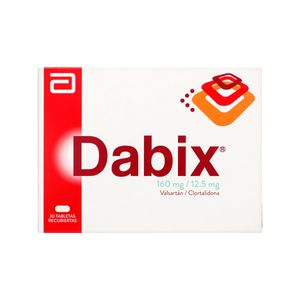 Dabix 160/12.5Mg (Valsa-Clortali) 30 Tabletas Lf