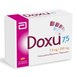 Doxu 250Mg/7.5Mg (Hidroco-Naproxe) X 20 Tabletas