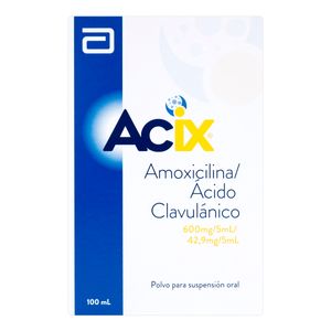 Acix (Amox-A.Clav) Polvo Susp 600Mg-42.9Mg/5Ml 100Ml