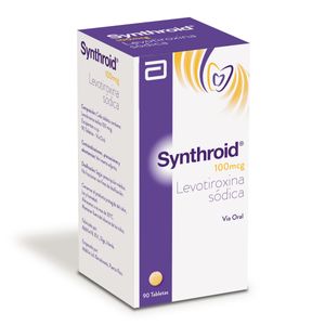 Synthroid 100Mcg (Levotiroxina) Pote X 90Tab.Lf