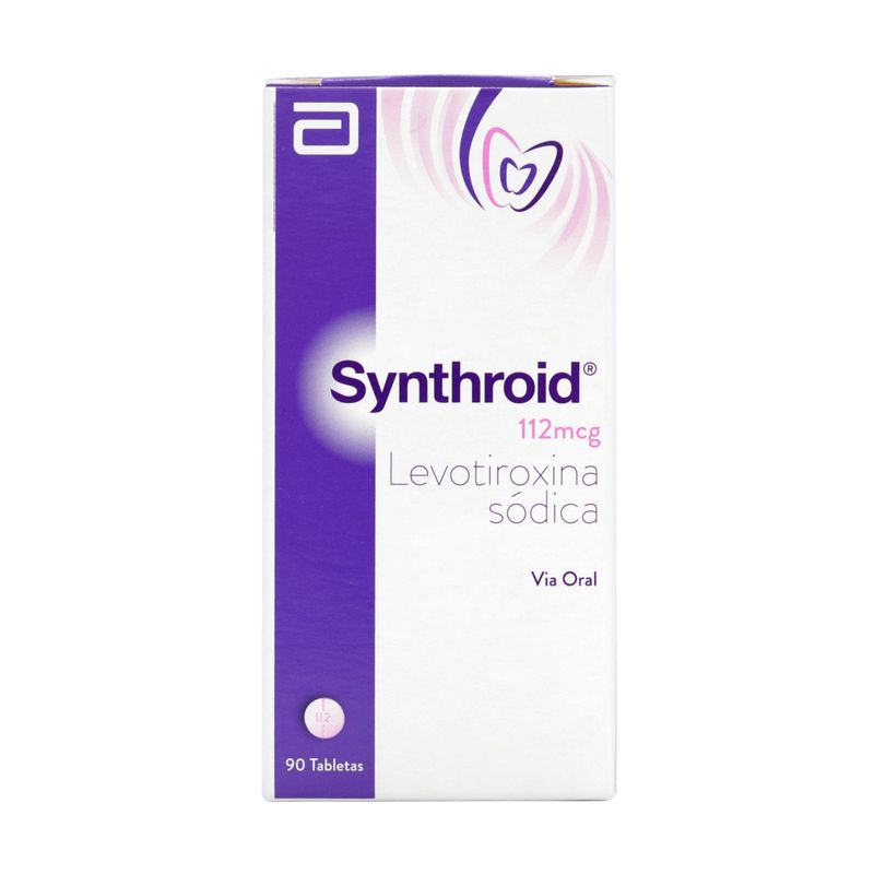 Synthroid-112Mcg--Levotiroxina--Pote-X-90Tab.Lf