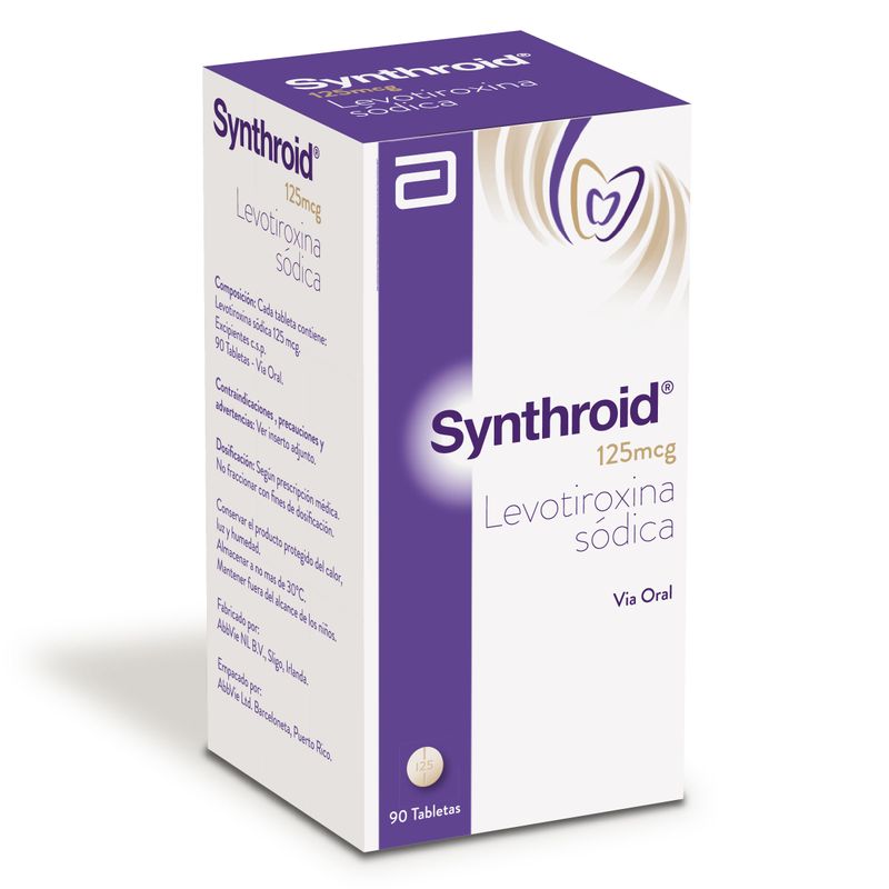 Synthroid-125Mcg--Levotiroxina--Pote-X-90Tab.Lf