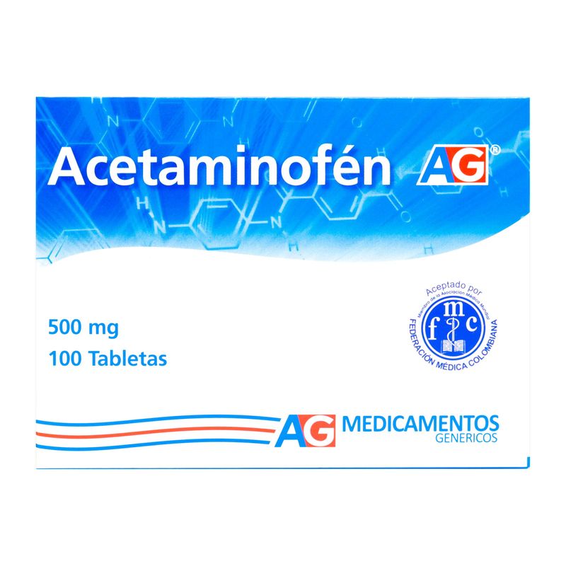 Acetaminofen-500Mg-X-100Tab-Ag