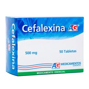 Cefalexina 500 Mg 50 Tabletas Lf