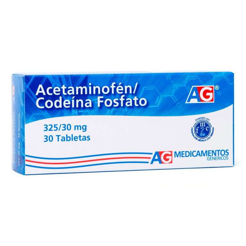 Acetaminofen-Codeina-325-30-Mg-30-Tbs-Ag