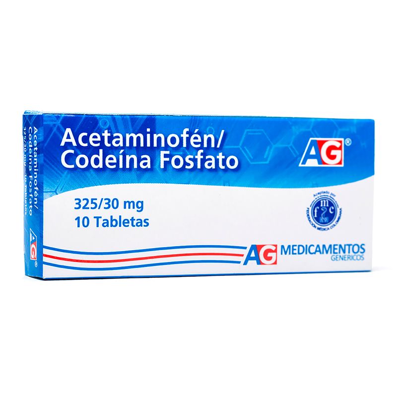 Acetaminofen-Codeina-325-30Mg-X-10Tab-Ag