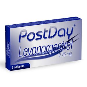 Postday (Levonorgestrel) 0.75 Mg 2 Tabletas Lf