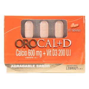 Orocal+D (Calcio-V.D3) X 30Tab.Lp