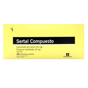 Sertal Compuesto 125/10Mg X 100Comp.Sp