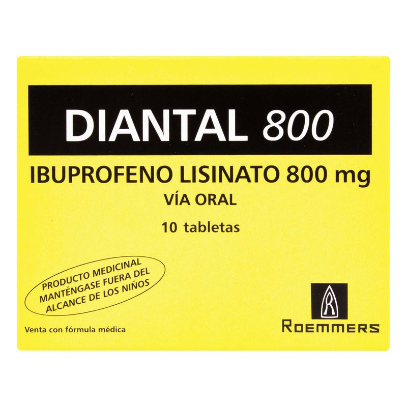 Diantal-800-Mg-10-Tabletas