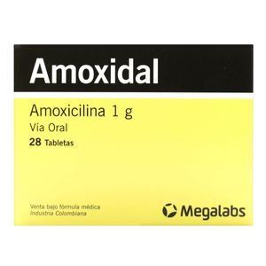 Amoxidal 1 Gramo 28 Tabs Sc
