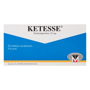 Ketesse (Dexketoprofeno)25Mg X 20Tab.M