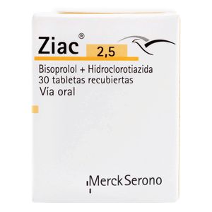 Ziac 2.5 (Bisop-Hidroclo) X 30Tab.Recb.M