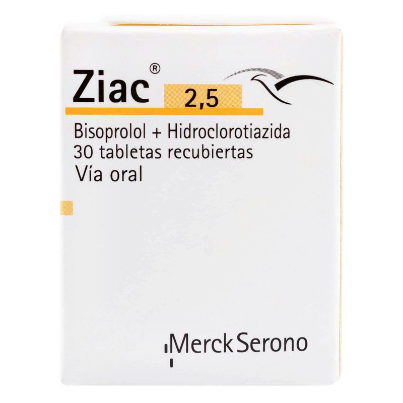 Ziac-2.5--Bisop-Hidroclo--X-30Tab.Recb.M