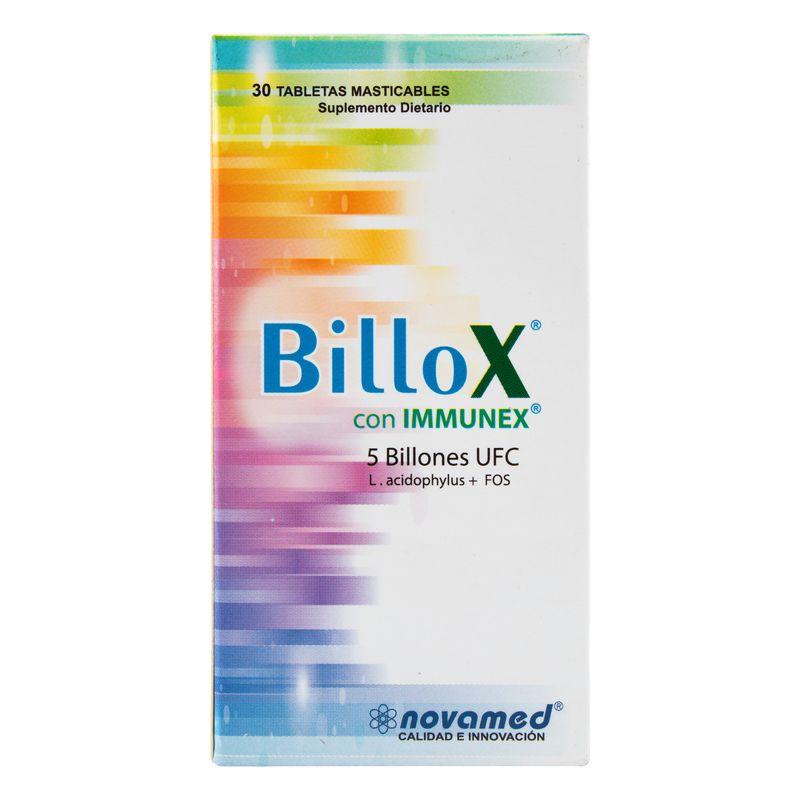 Billox--Bacilos-Lacticos--Immunex-X-30Tab.Mast.Nm