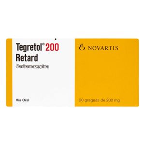 Tegretol Retard (Carbazepina) 200Mg X 20Grageas.Nv