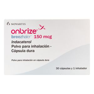 Onbrize Breezha. (Indacaterol) Polvo 150Mcg X 30Cap+1Inh.Nv