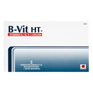 B-Vit Ht (Vitaminas) X 3 Jeringas Prellenadas 2Ml Pc