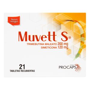 Muvett S (Trimeb-Sime) 200/120Mg X 21Tab Pc