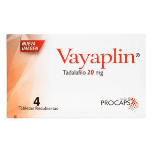 Vayaplin (Tadalafilo) 20Mg X 4Comp.Recb.Pc
