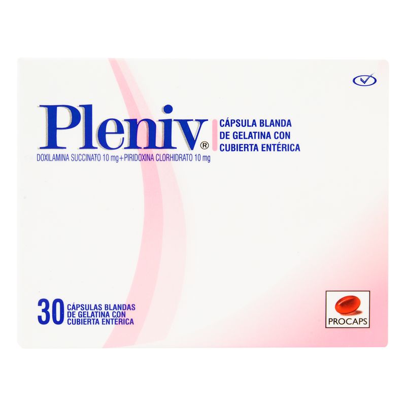 Pleniv--Piridoxina-Doxilamina--X-30Cap-Pc