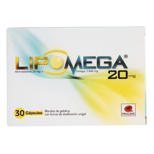 Lipomega (Atorvas-Omega) 20Mg X 30Cap Pc