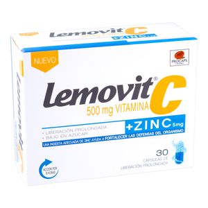 Lemovit C (Vita.C+Zinc) + Zinc 500Mg X 30Cap Pc