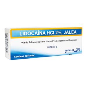Lidocaina Hci 2% Jalea Uretral/Topica Extrena Mucosa X 30G