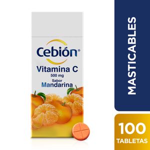 Cebion Masticable Mandarina 100Tab