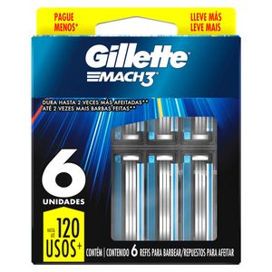 Rep.Maq.Afeitar Gillette Mach 3 6 Uds