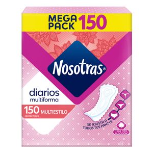 Protectores Nosotras Diarios Multiestilo X  150 Und