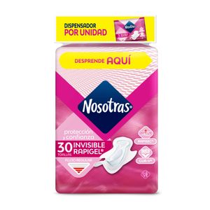 Nosotras Toa.Invisible Rapigel Disp.X 30Ud