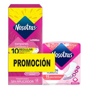 Tampon Nosotras Dig.Reg.10+Prot.M.15 Uds
