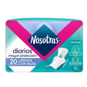 Nosotras Protectores Diarios Largos Alas X 20Ud