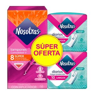 Tampon Nosotr.Apli.Sup.8Un+2Pro.Lar.S.Of