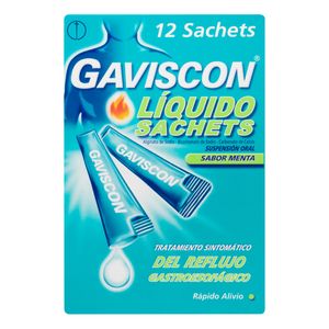 Gaviscon Menta X 12 Sachets 10 Ml.Rb