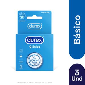 Preservativo Durex Clasico X 3 Uds