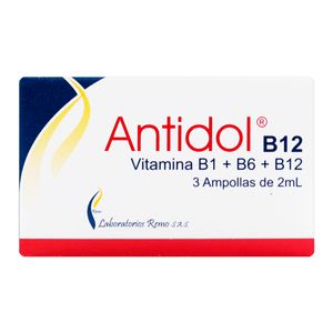 Antidol B 12 (Vitamina.B) 2Ml X 3 Amp