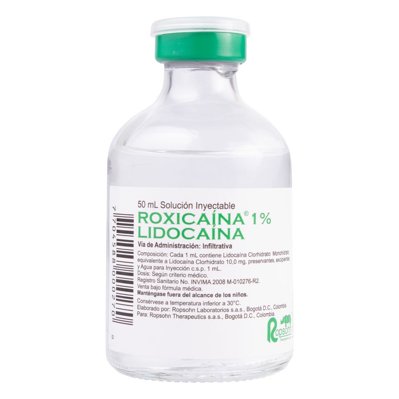 Roxicaina-1--Lidocaina-Sol.Iny.--Lidocaina--X-50Ml-Rs