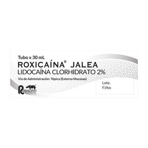 Roxicaina Jalea (Lidocaina) 2% X 30Gr.Rt