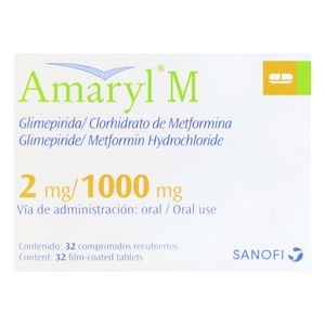 Amaryl M (Glimep-Metfor) 2Mg/1000Mg X 32Comp.Sn