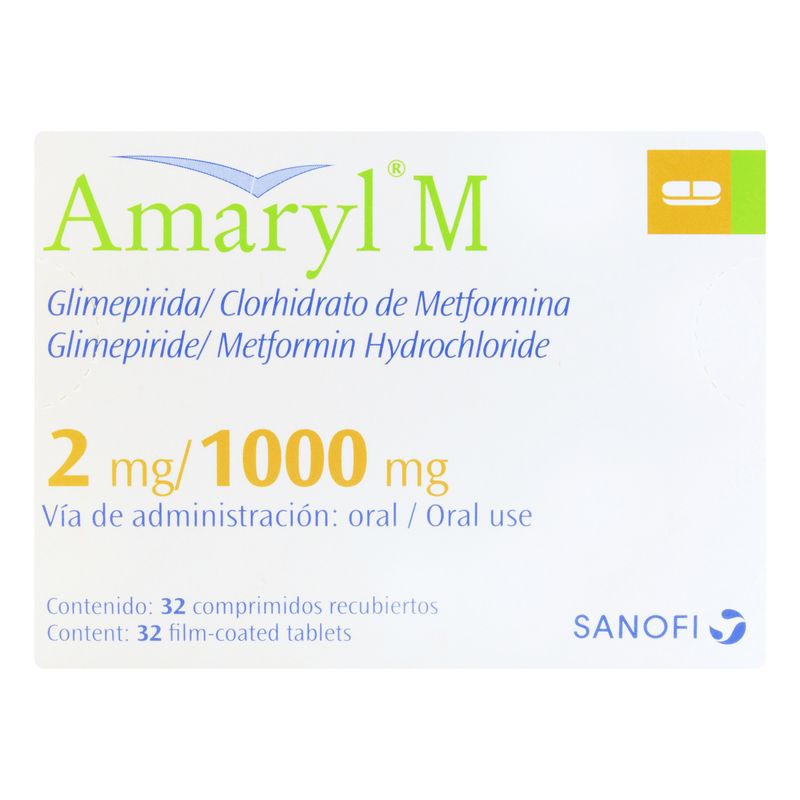 Amaryl-M--Glimep-Metfor--2Mg-1000Mg-X-32Comp.Sn