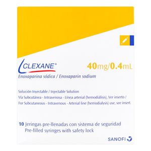 Clexane (Enoxaparina) 40Mg/0.4 Ml X 10 Jeringa