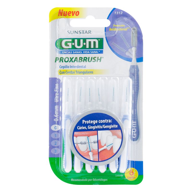 Gum-Proxabrush-Cep-Escova-Interdental-Ult.Fi--0.6--X--6-Uds
